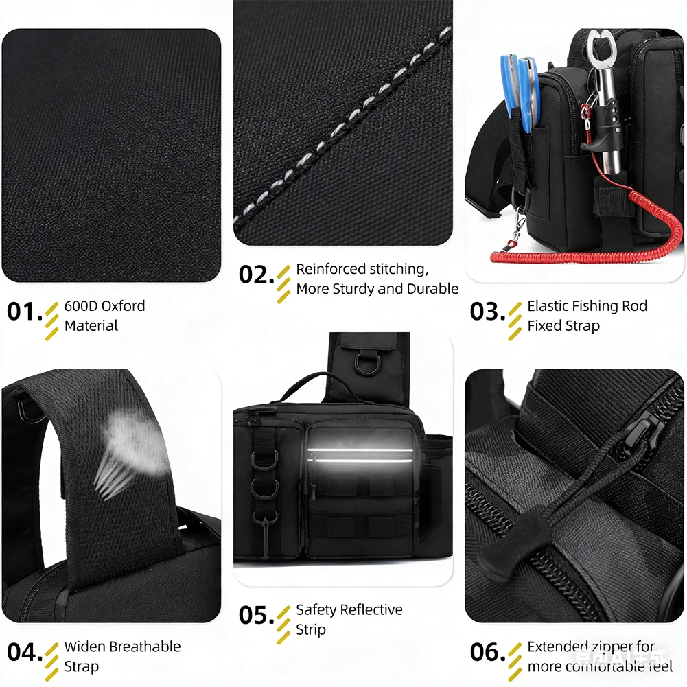 Fishing Backpack - Рыболовный рюкзак с держателем удочки, регулируемые