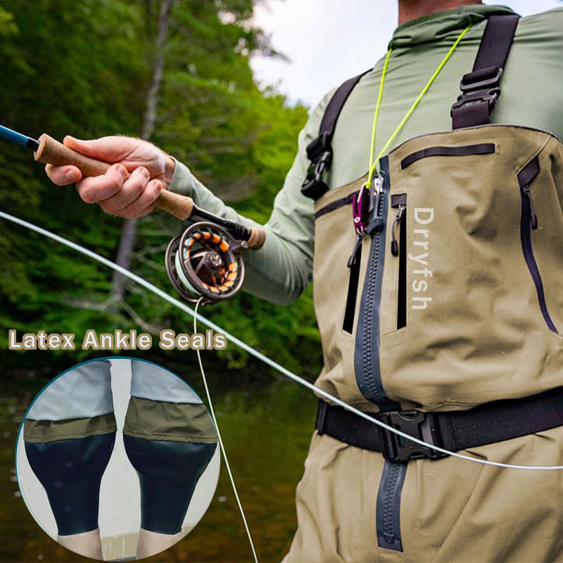 Fishing Waders - Водонепроницаемый ремешок на молнии без ботинок,