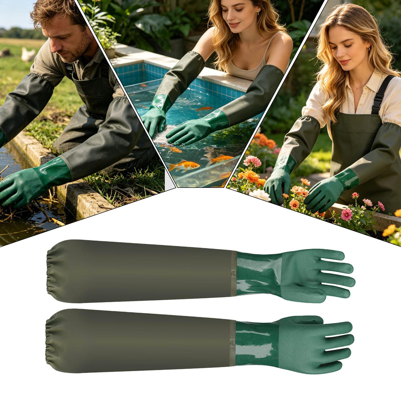 Fishing Gloves - Водонепроницаемые резиновые перчатки, долговечные, устойчивые к