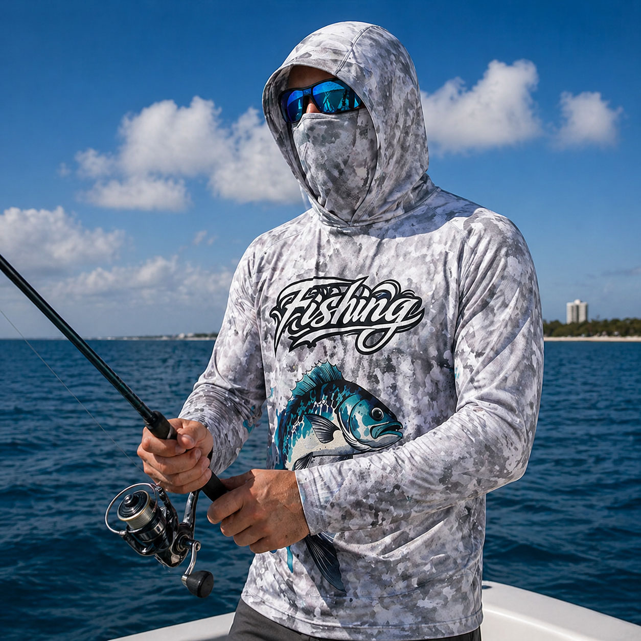 Fishing Hoodie - Рыболовная рубашка с капюшоном для мужчин,
