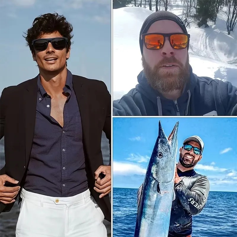 Модные винтажные квадратные по – обзор и цена Fishing Sunglasses Polarized